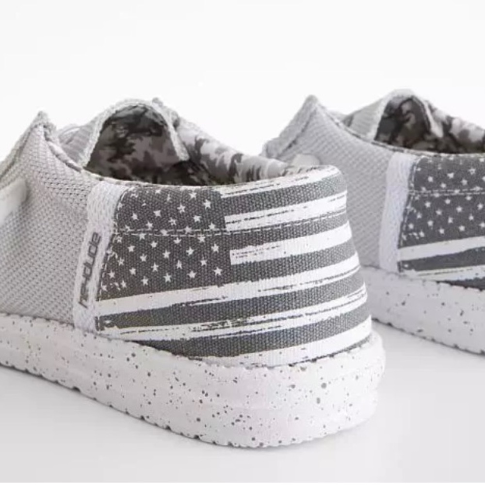 Hey Dude white Patriotic